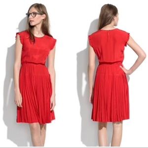 Red Madewell Silk Dress